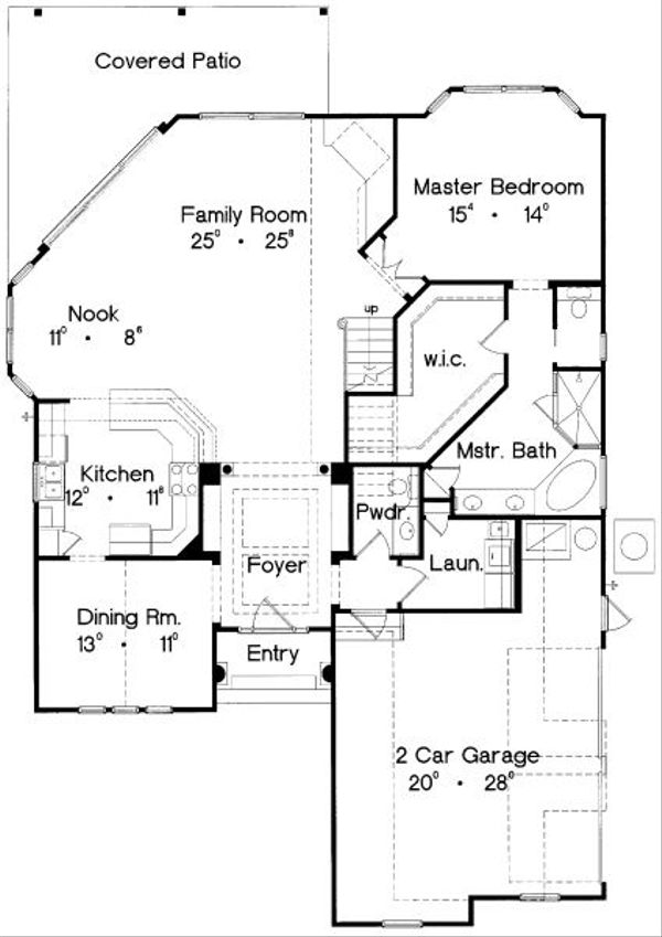 European Floor Plan - Main Floor Plan #417-255