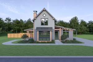 Contemporary Exterior - Front Elevation Plan #1070-80