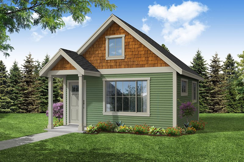 House Plan Design - Cottage Exterior - Front Elevation Plan #124-1336