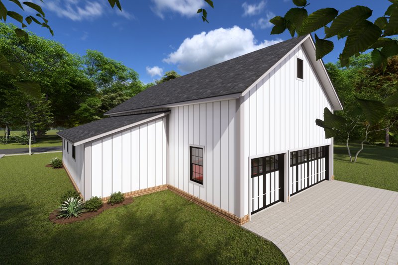 Architectural House Design - Exterior - Other Elevation 2 for Barndominium House Plan #513-2225 - 3 bed, 2 bath
