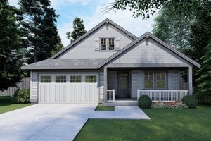 Home Plan - Exterior - Front Elevation for Craftsman House Plan #53-515 - 3 bed, 2 bath