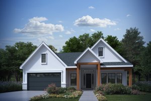 Ranch Exterior - Front Elevation Plan #1073-41