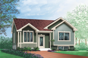 Cottage Style House Plan - 2 Beds 1 Baths 1002 Sq/Ft Plan #25-125 