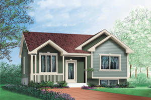 Cottage Exterior - Front Elevation Plan #25-125