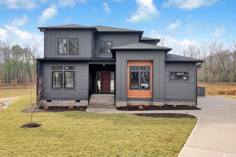 Dream House Plan - Exterior - Front Elevation 3 for Contemporary House Plan #1080-32 - 5 bed, 4.5 bath