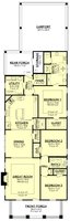 Floor Plan - Main Floor for Craftsman House Plan #430-79 - 3 bed, 2.5 bath