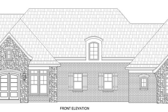 Exterior - Front Elevation 3 for Traditional House Plan #932-682 - 3 bed, 2.5 bath