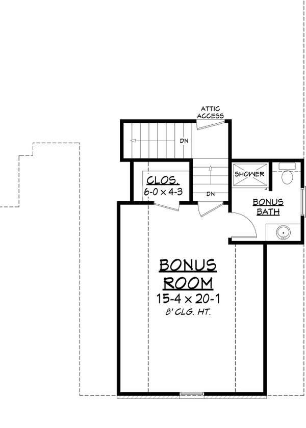 European Floor Plan - Upper Floor Plan #430-131