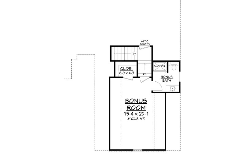 Dream House Plan - Floor Plan - Upper Floor for European House Plan #430-131 - 3 bed, 2.5 bath