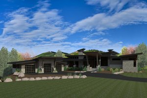 Modern Exterior - Front Elevation Plan #920-89