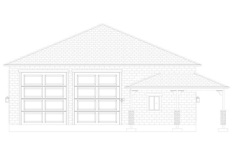 House Design - Exterior - Front Elevation 4 for Traditional House Plan #1060-296, 1 bath