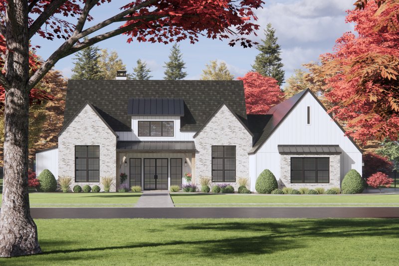 Home Plan - Exterior - Front Elevation 5 for European House Plan #1096-63 - 4 bed, 3.5 bath