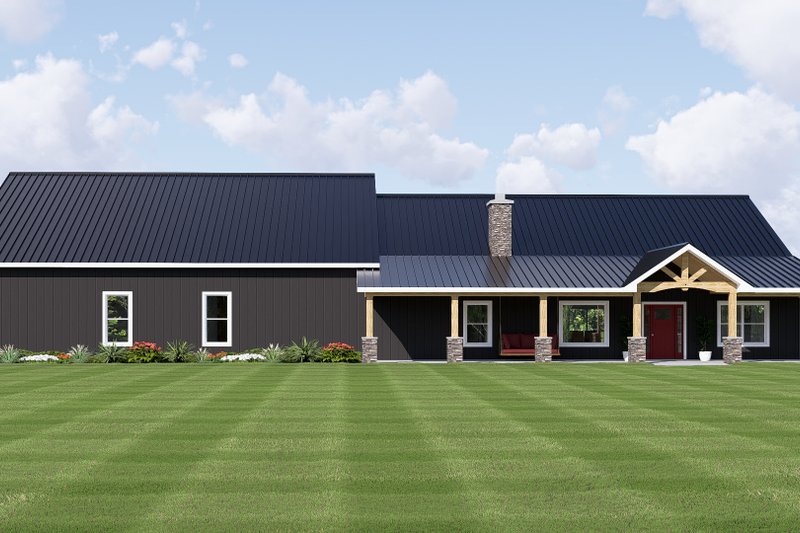 Architectural House Design - Exterior - Front Elevation 3 for Barndominium House Plan #1064-482 - 3 bed, 2.5 bath