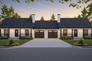 House Blueprint - Exterior - Front Elevation for Country House Plan #21-659 - 1 bed, 1 bath
