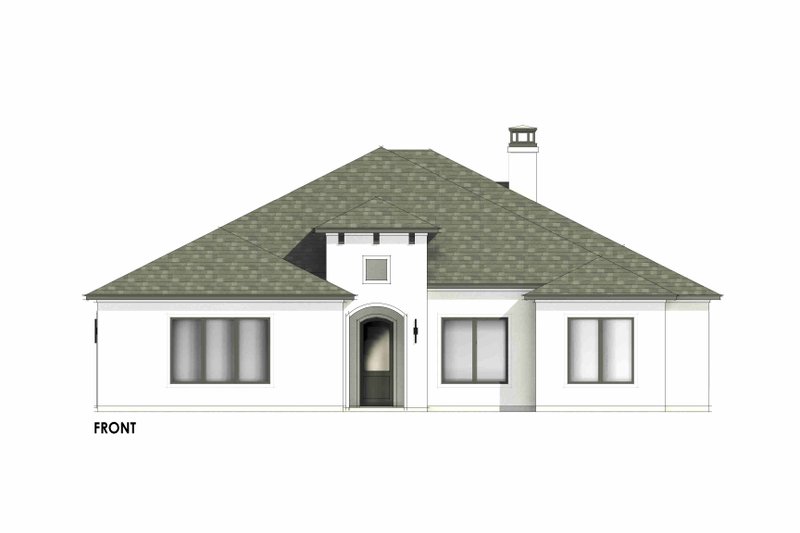 House Plan Design - Exterior - Front Elevation 7 for Mediterranean House Plan #1096-88 - 4 bed, 3 bath