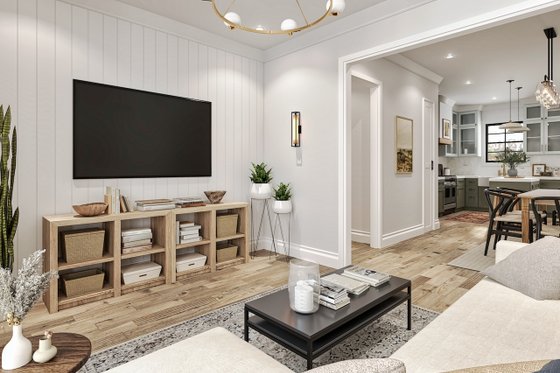 Interior - Family Room for Traditional House Plan #54-600 - 4 bed, 4 bath