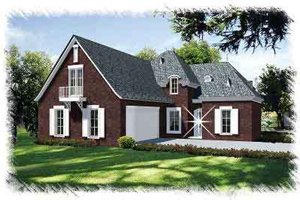 Home Plan - European Exterior - Front Elevation Plan #15-289