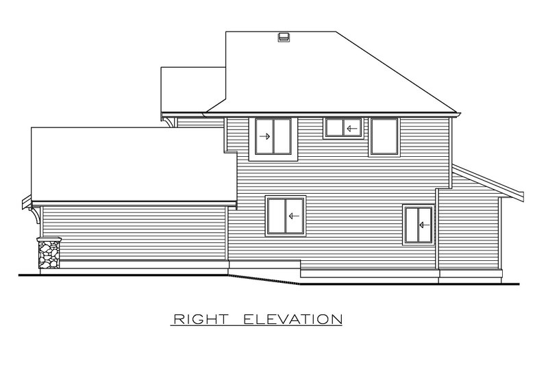 House Plan Design - Exterior - Other Elevation 1 for Country House Plan #1100-180 - 3 bed, 2.5 bath