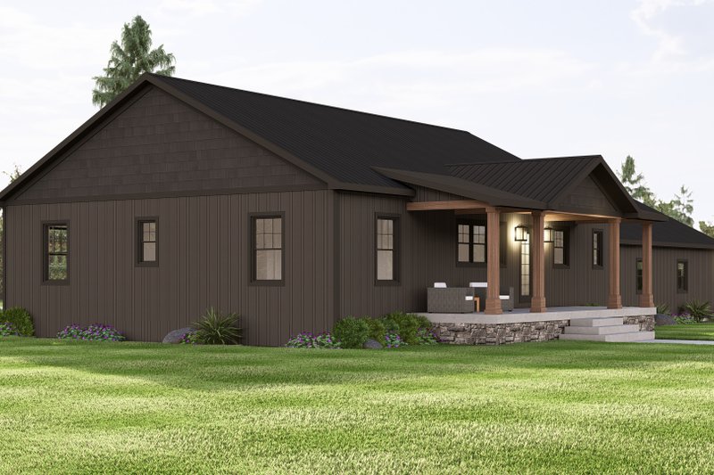 House Design - Exterior - Other Elevation 2 for Country House Plan #1064-341 - 3 bed, 3.5 bath
