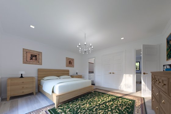 Interior - Master Bedroom for Farmhouse House Plan #1111-17 - 1 bed, 1 bath