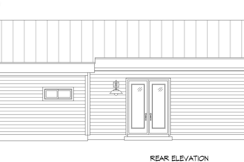 Dream House Plan - Exterior - Rear Elevation for Contemporary House Plan #932-641 - 3 bed, 3 bath