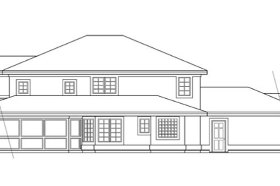 Exterior - Other Elevation for Mediterranean House Plan #124-237 - 4 bed, 3.5 bath