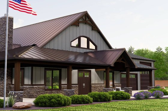 Exterior - Other Elevation 3 for Country House Plan #1064-278 - 2 bed, 2.5 bath