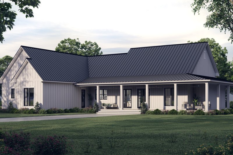Home Plan - Farmhouse Exterior - Rear Elevation Plan #430-261