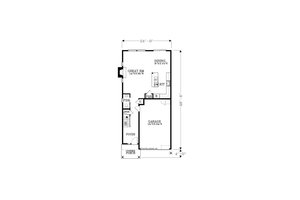 Floor Plan - Main Floor for Craftsman House Plan #53-652 - 4 bed, 2.5 bath