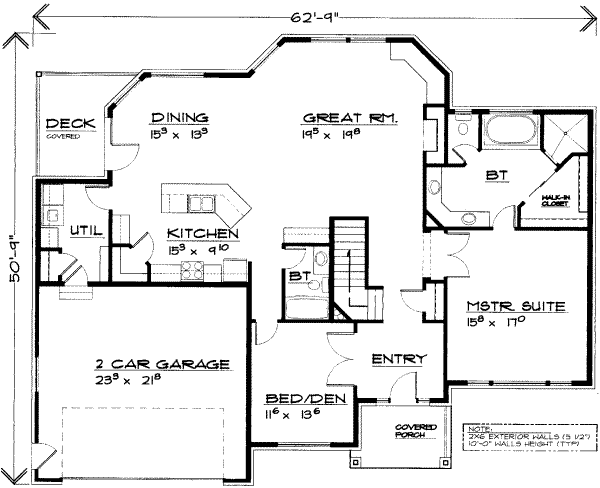 Traditional Floor Plan - Main Floor Plan #308-113