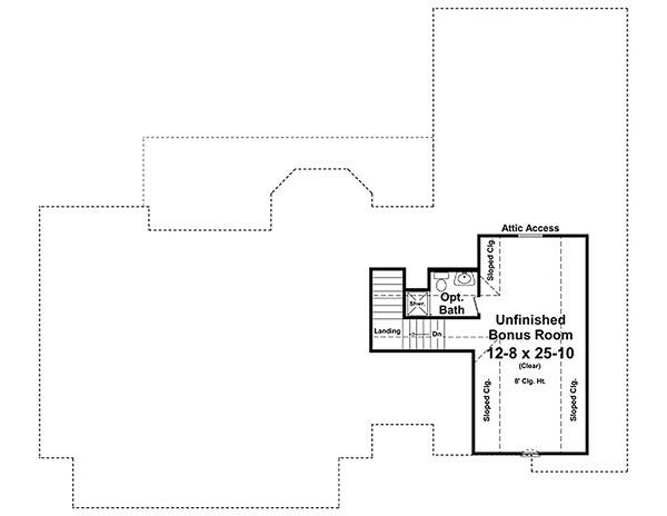 Traditional Floor Plan - Upper Floor Plan #21-329