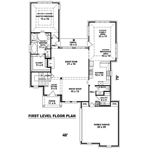 European Floor Plan - Main Floor Plan #81-1508