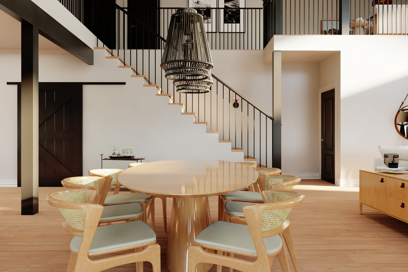 Home Plan - Interior - Dining Room for Barndominium House Plan #1064-419 - 3 bed, 3 bath