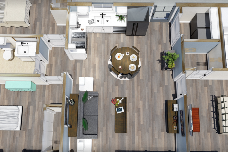 Architectural House Design - Interior - Other for Farmhouse House Plan #44-224 - 3 bed, 2 bath