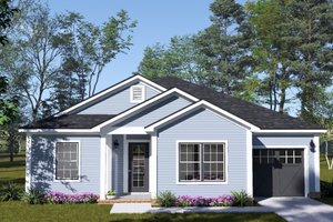 Architectural House Design - Exterior - Front Elevation for Cottage House Plan #513-2467 - 4 bed, 3 bath