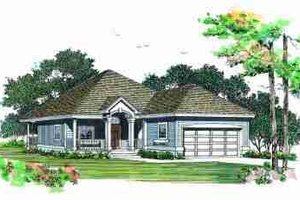Traditional Exterior - Front Elevation Plan #72-323