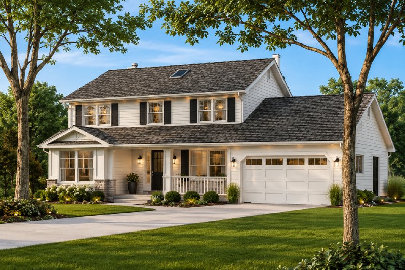 Dream House Plan - Exterior - Front Elevation 2 for Traditional House Plan #126-119 - 4 bed, 2.5 bath