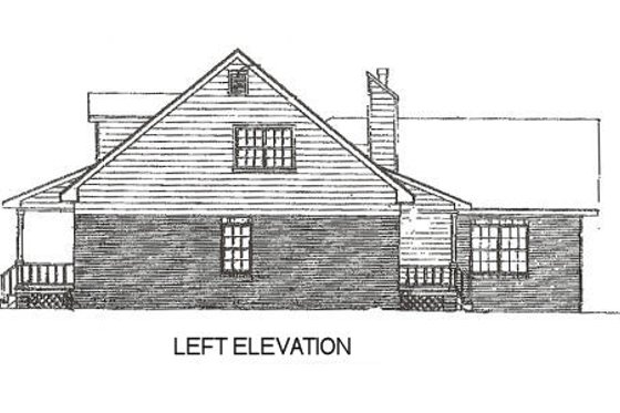 Exterior - Other Elevation for Country House Plan #14-211 - 3 bed, 2.5 bath