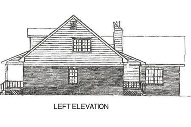 Architectural House Design - Exterior - Other Elevation for Country House Plan #14-211 - 3 bed, 2.5 bath
