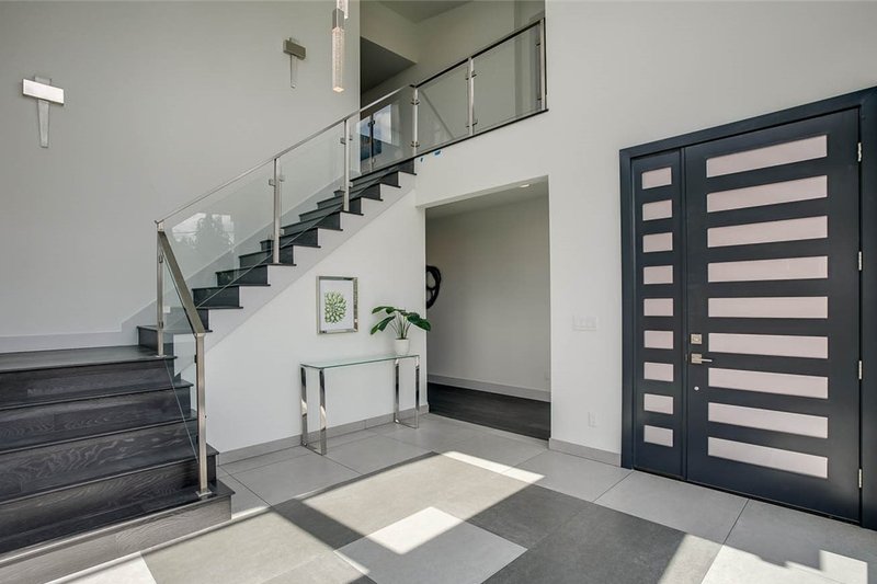 Home Plan - Interior - Entry 1 for Modern House Plan #1066-10 - 4 bed, 3 bath