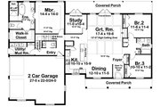 Farmhouse Style House Plan - 3 Beds 2.5 Baths 2148 Sq/Ft Plan #126-240 