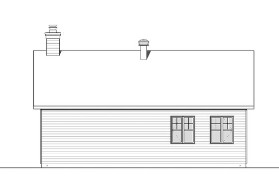 Exterior - Rear Elevation for Farmhouse House Plan #23-2731, 0 bath