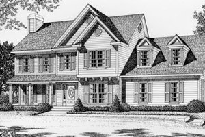 Traditional Exterior - Front Elevation Plan #112-125