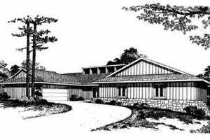 Traditional Exterior - Front Elevation Plan #72-392