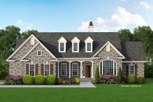 Country Exterior - Front Elevation Plan #929-259
