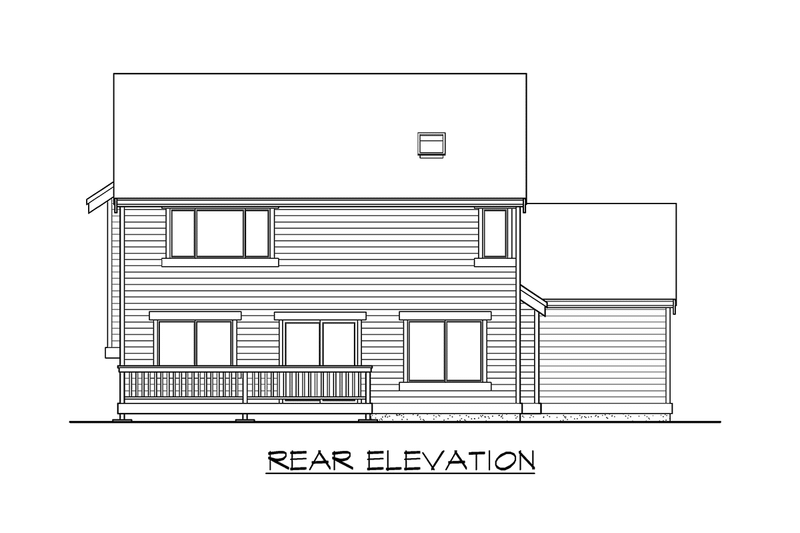 Dream House Plan - Exterior - Other Elevation 2 for Craftsman House Plan #132-106 - 2 bed, 2.5 bath