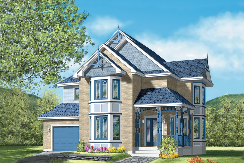 Victorian Style House Plan - 4 Beds 2.5 Baths 2479 Sq/Ft Plan #25-2197