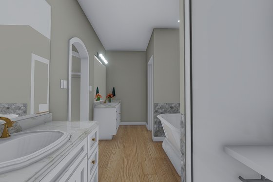 Interior - Master Bathroom for Craftsman House Plan #1060-102 - 3 bed, 2.5 bath