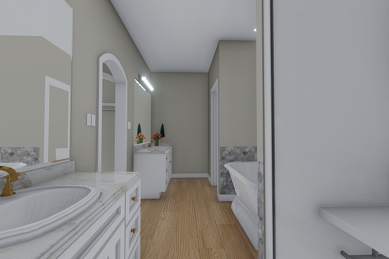 Architectural House Design - Interior - Master Bathroom for Craftsman House Plan #1060-102 - 3 bed, 2.5 bath
