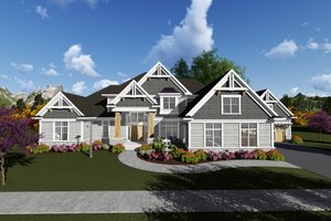 Traditional Exterior - Front Elevation Plan #70-1297